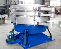 搖擺篩的搖擺多靠四周的拉桿，進(jìn)行左右搖擺從而實(shí)現(xiàn)篩網(wǎng)中物料的篩分作用。