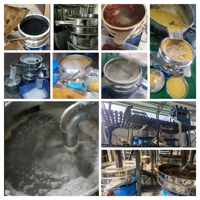 圓形振動篩適用行業(yè)：食品，陶瓷，醫(yī)藥，冶金，化工等行業(yè)。
