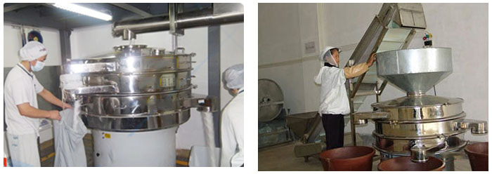 豆?jié){振動篩豆?jié){篩分現(xiàn)場圖展示。