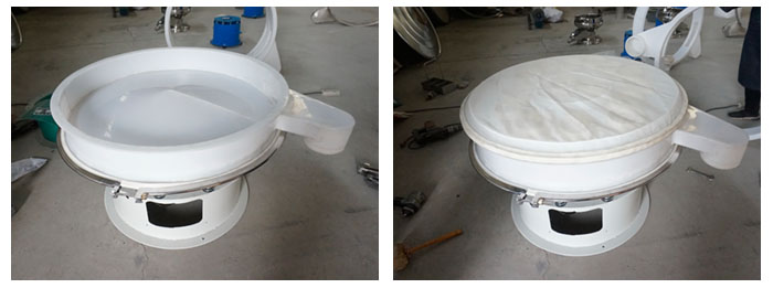 準(zhǔn)備底座安裝底框，將篩網(wǎng)放在底框上