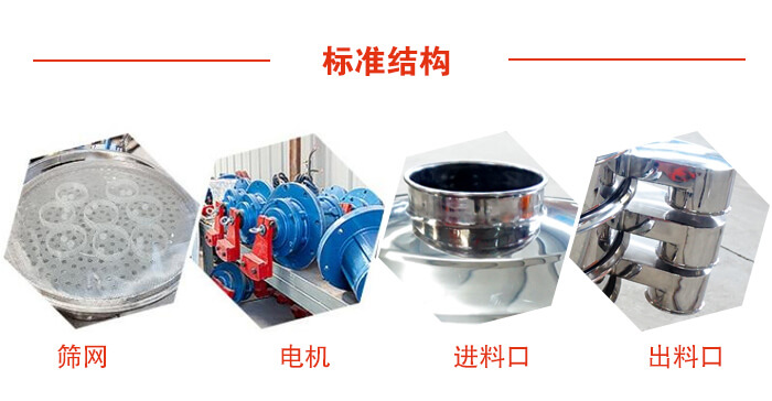 標(biāo)準(zhǔn)篩，篩網(wǎng)，電機(jī)，進(jìn)料口，出料口