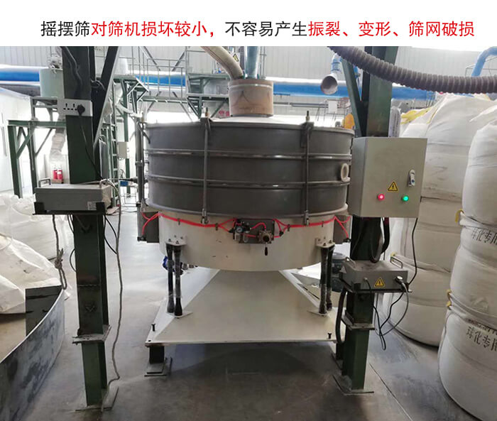 搖擺篩沒有振動(dòng)力借助的主要是篩箱搖晃，所以磨損較小。